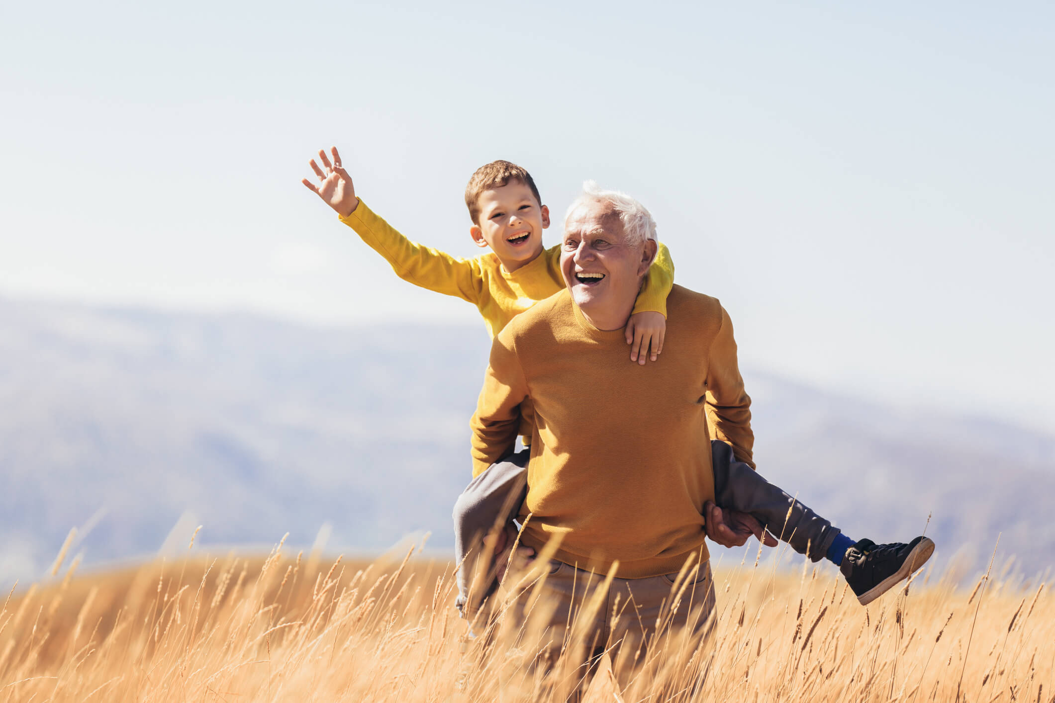 grandson-piggyback-with-his-grandfather