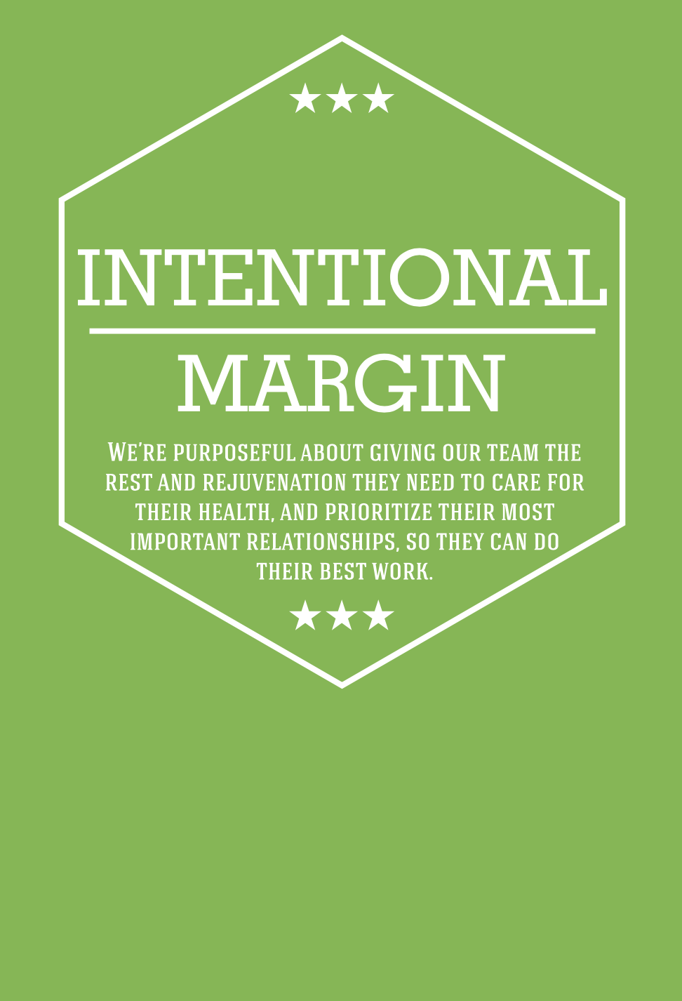Harvest Wealth Group Core Values- Intentional Margin