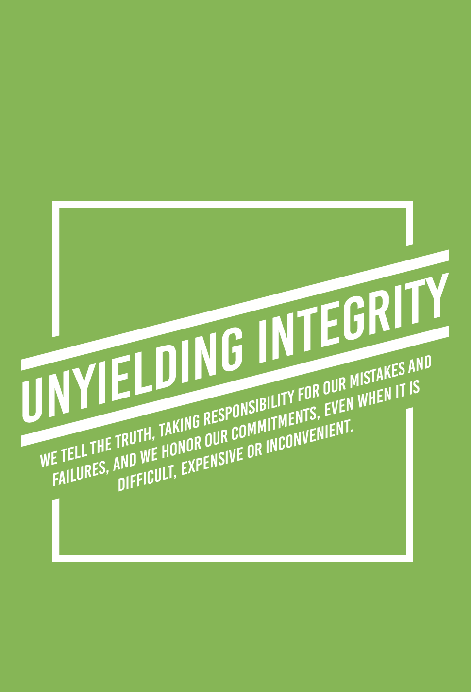 Harvest Wealth Group Core Values- Unyielding Integrity
